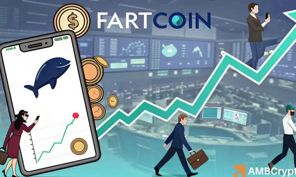 FARTCOIN看涨，上涨28%，或将冲破1.3美元，但多头支撑至关重要……